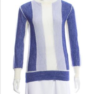 Andre Courreges medium knit crew neck purple & lilac sweater
